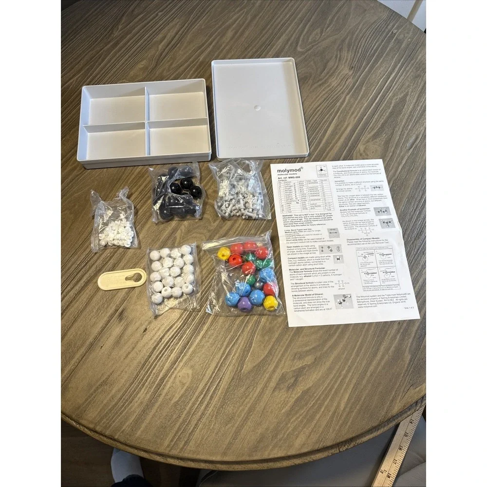 Molymod Organic Student Set MMS-008 Made In England Complete 114 Pieces & Tool